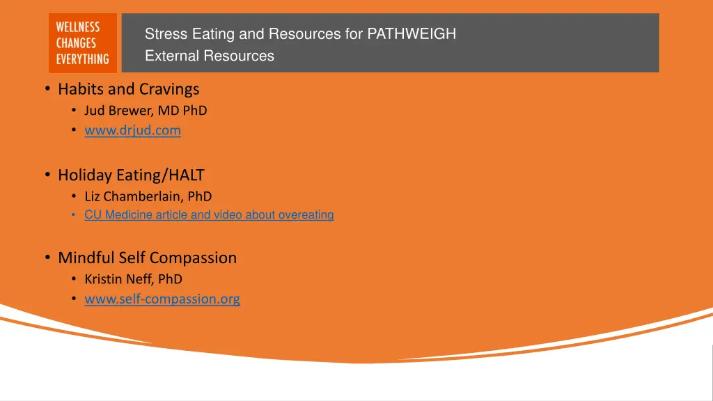 stress eating and resources for pathweigh 3