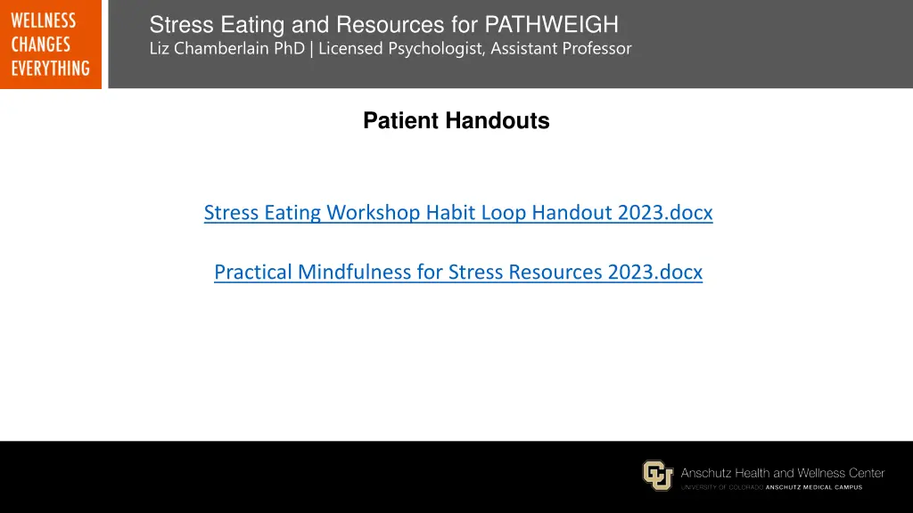 stress eating and resources for pathweigh 4