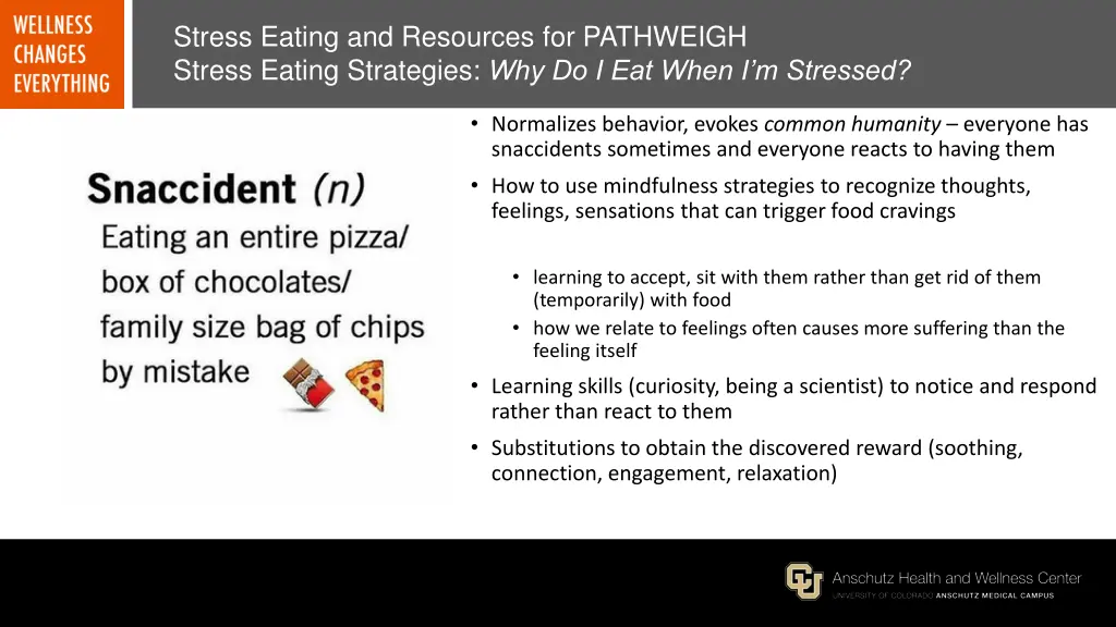 stress eating and resources for pathweigh stress