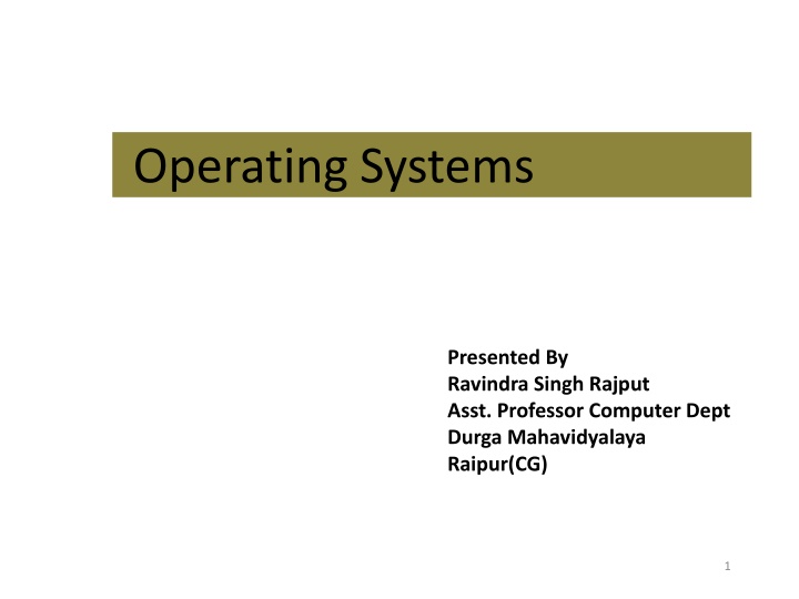 operating systems