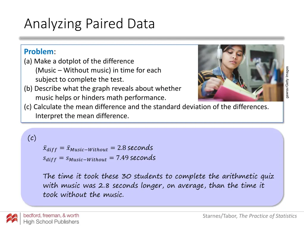 analyzing paired data 17