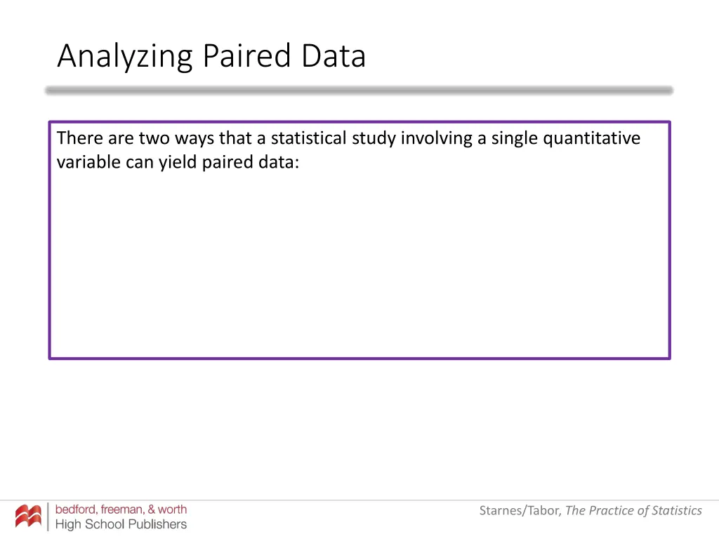 analyzing paired data 18