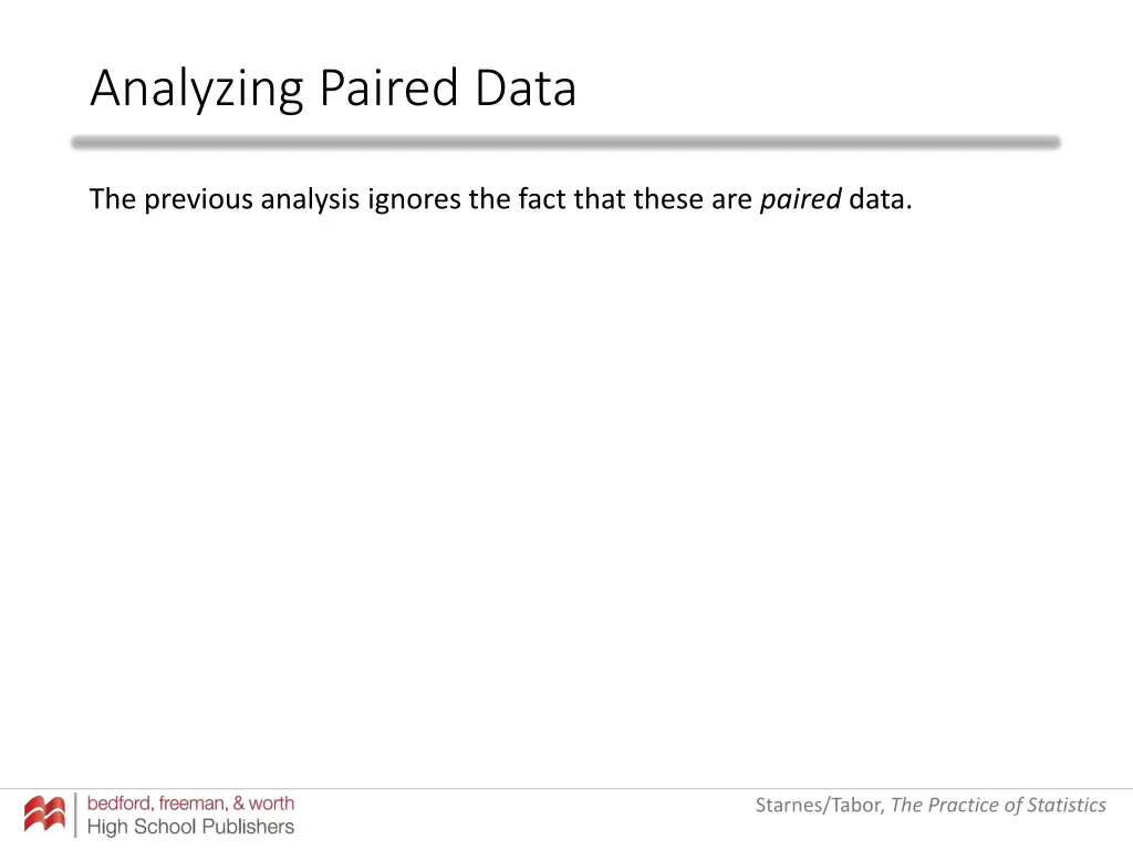 analyzing paired data 6