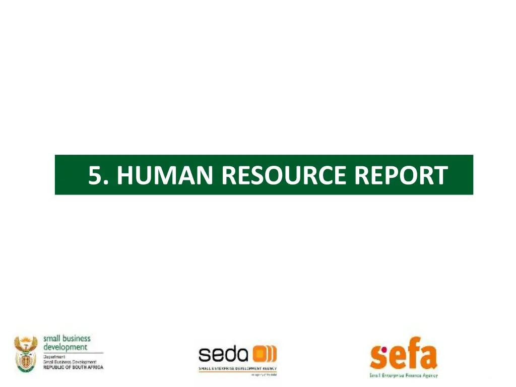 5 human resource report