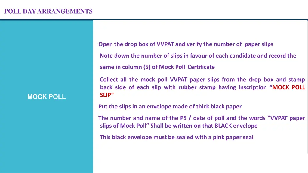 poll day arrangements 13