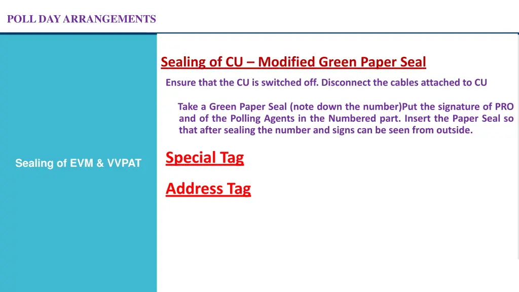 poll day arrangements 15