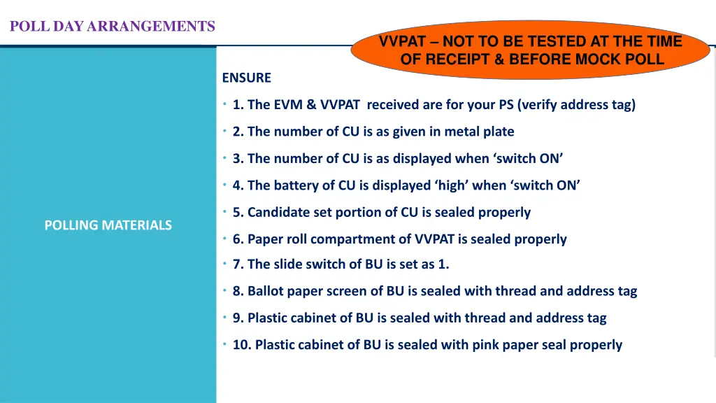 poll day arrangements 2