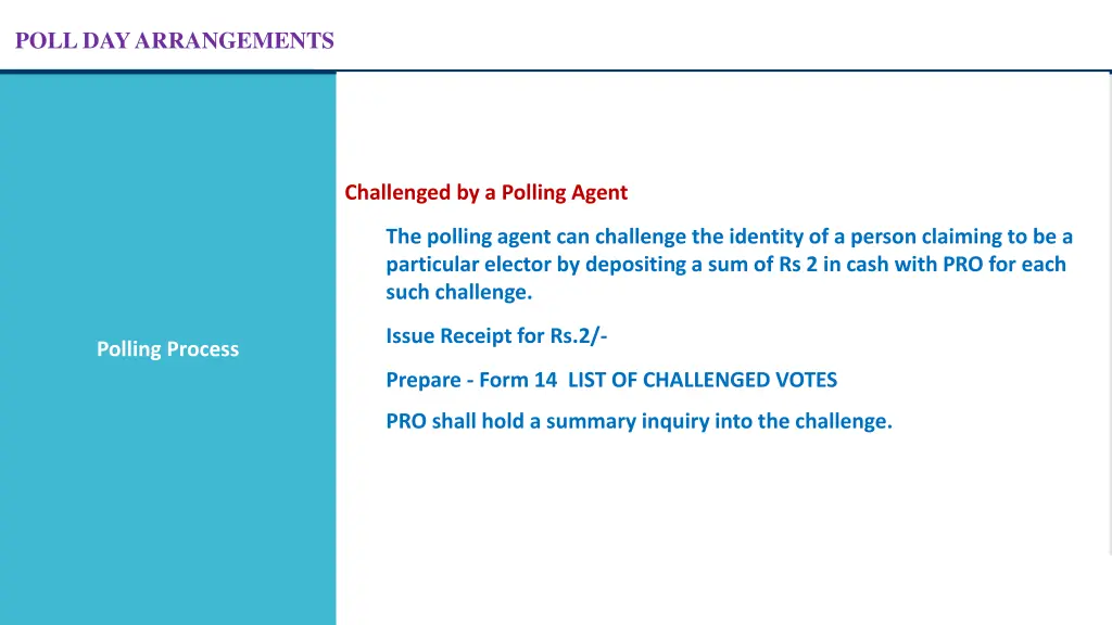 poll day arrangements 22