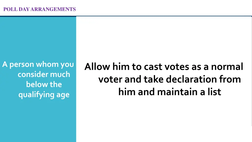 poll day arrangements 38