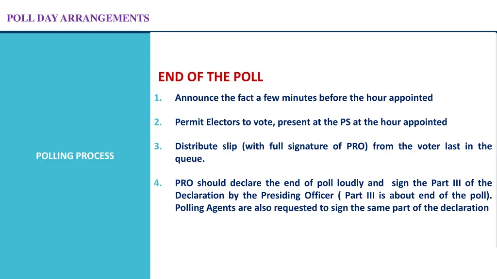 poll day arrangements 41