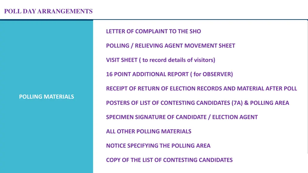 poll day arrangements 5