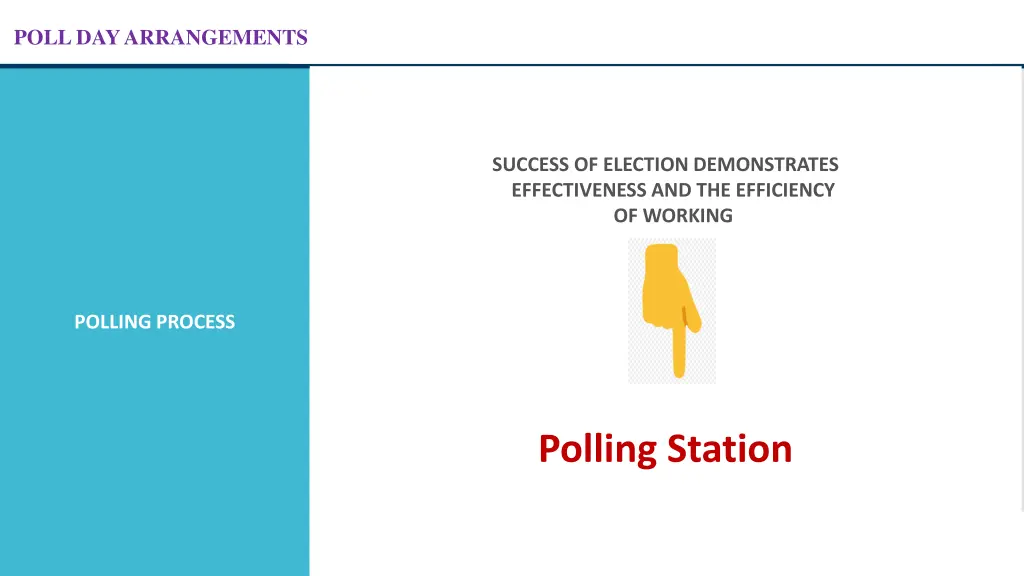 poll day arrangements