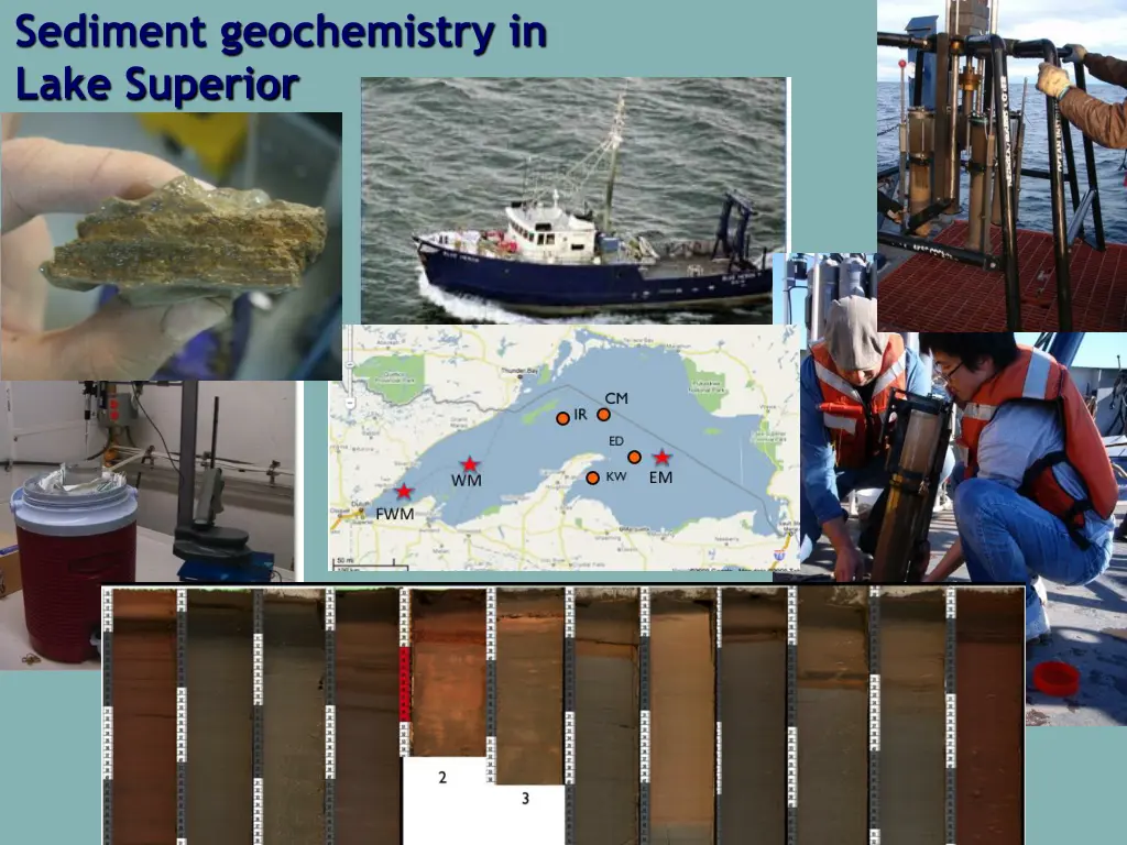 sediment geochemistry in lake superior