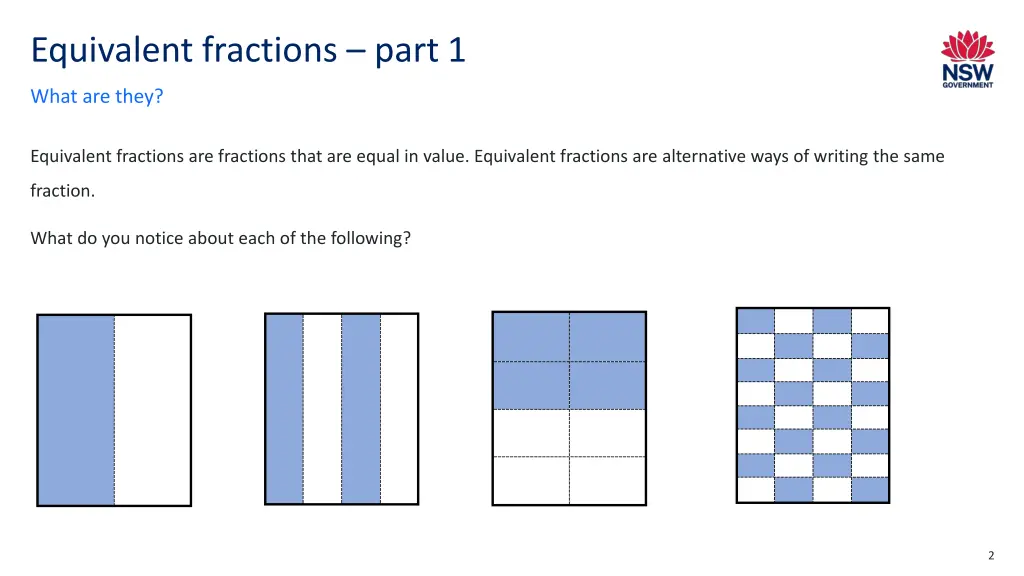 equivalent fractions part 1