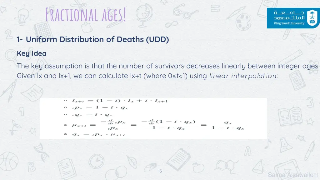 fractional ages