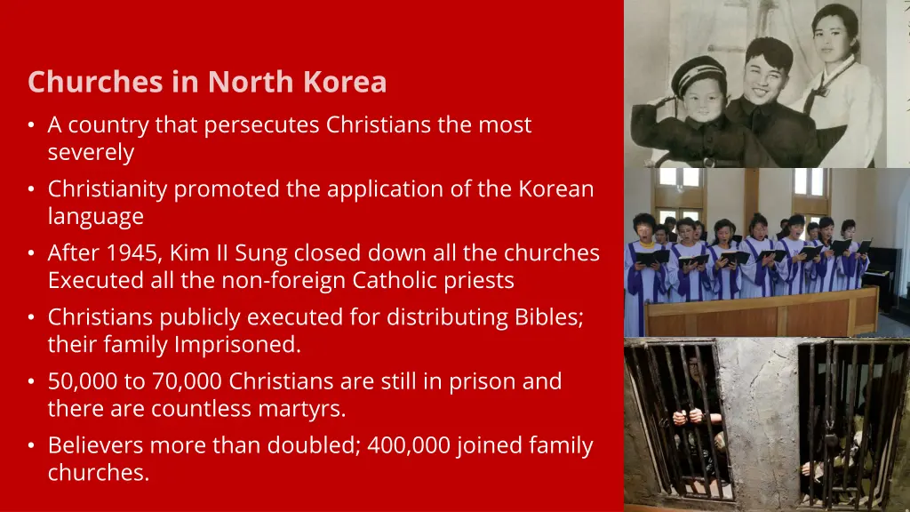 churches in north korea a country that persecutes