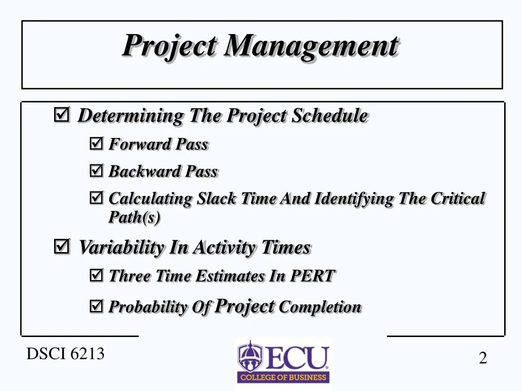 project management 1