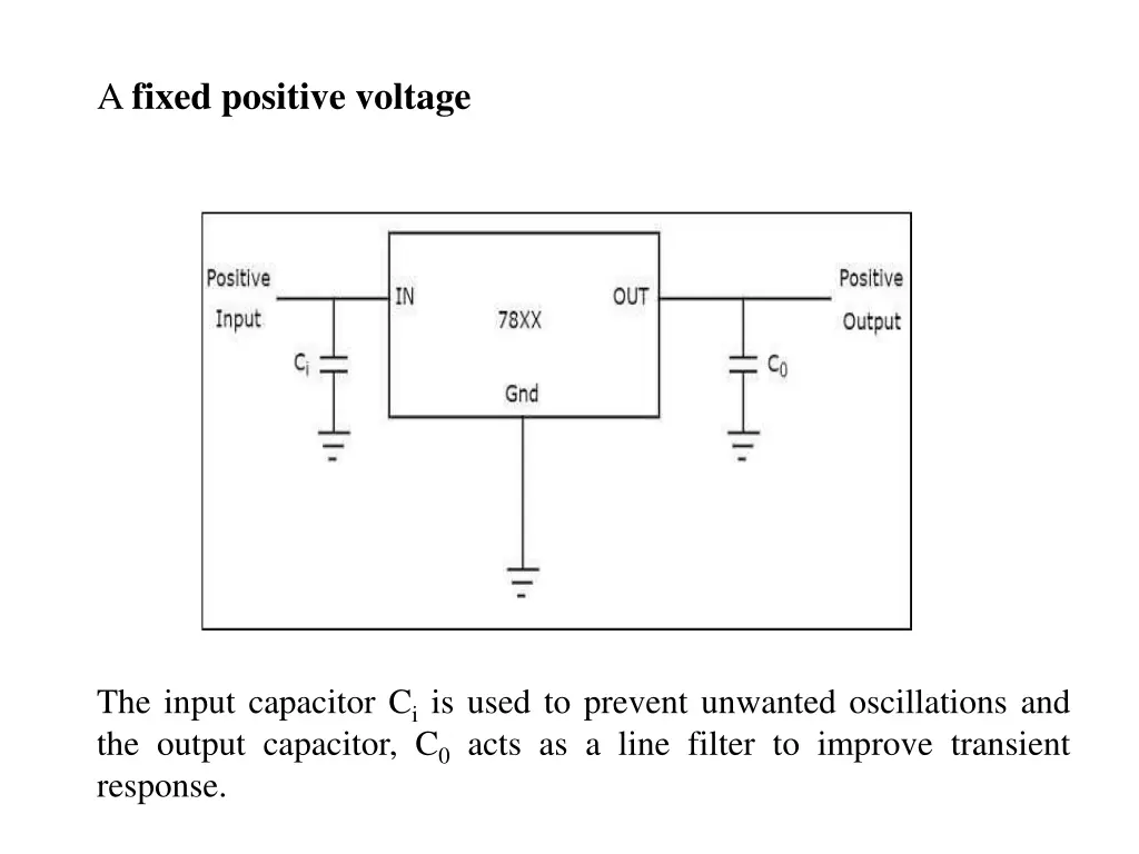 a fixed positive voltage