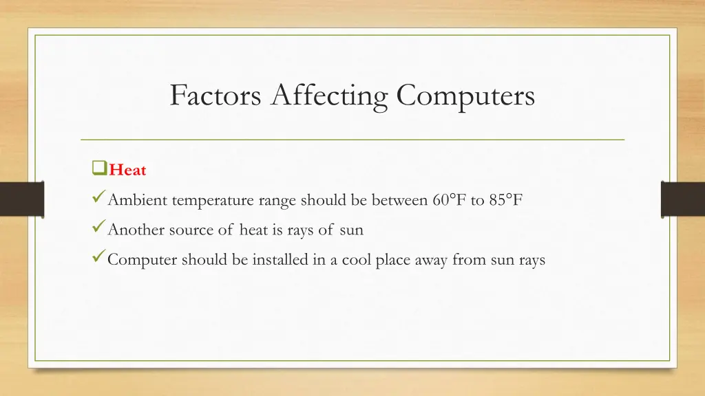 factors affecting computers 1
