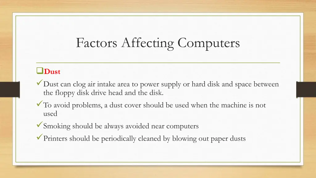 factors affecting computers 3