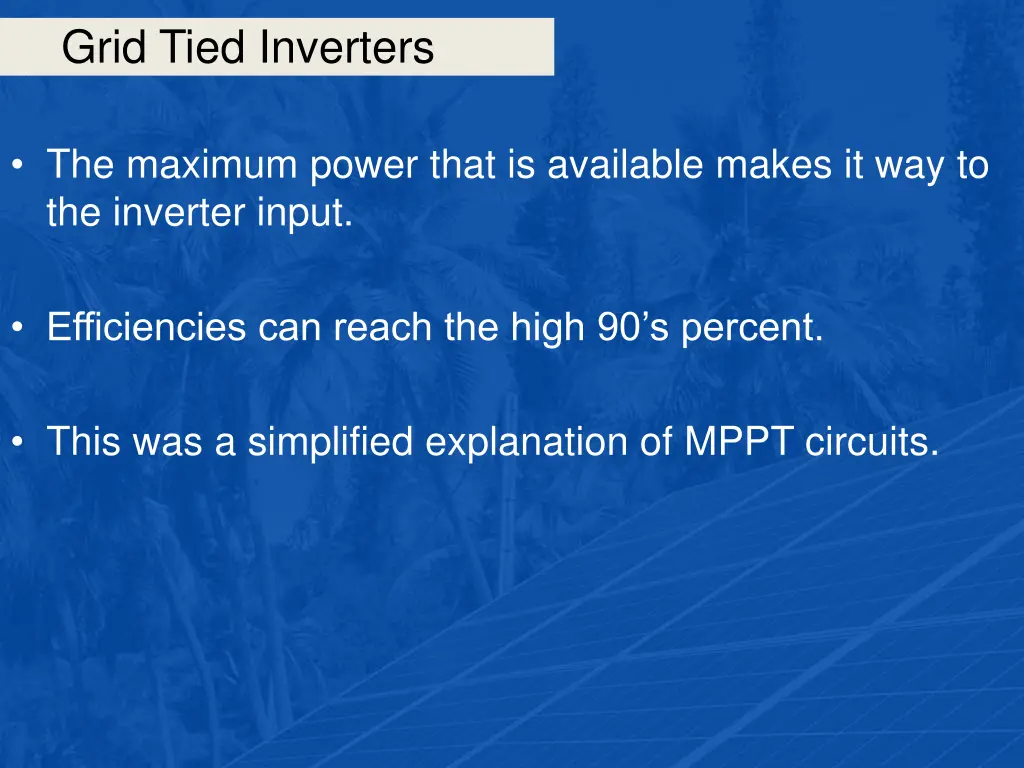 grid tied inverters 46