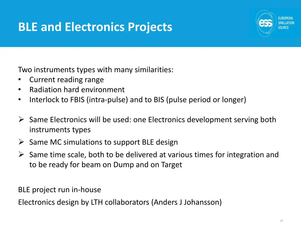 ble and electronics projects