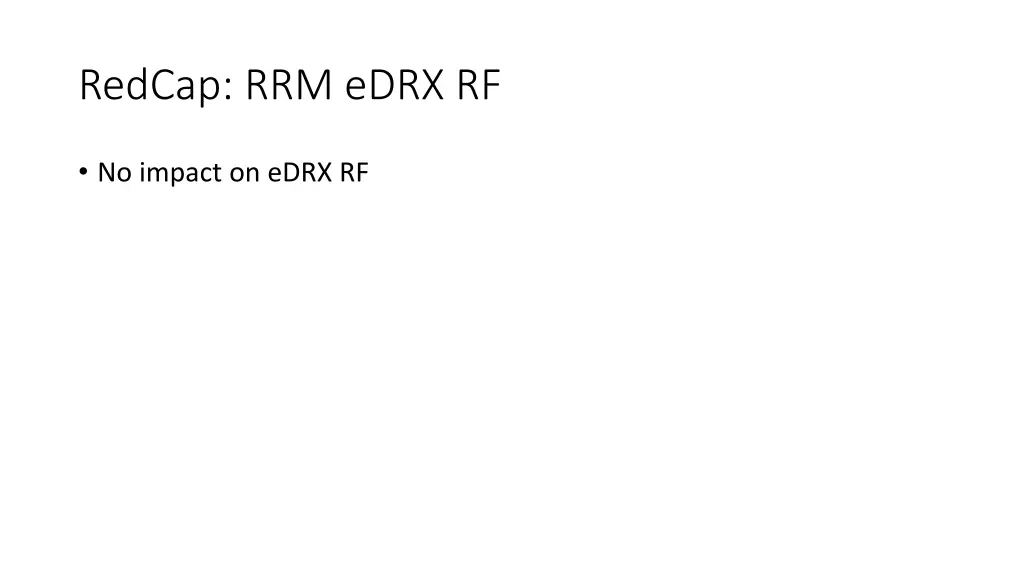 redcap rrm edrx rf