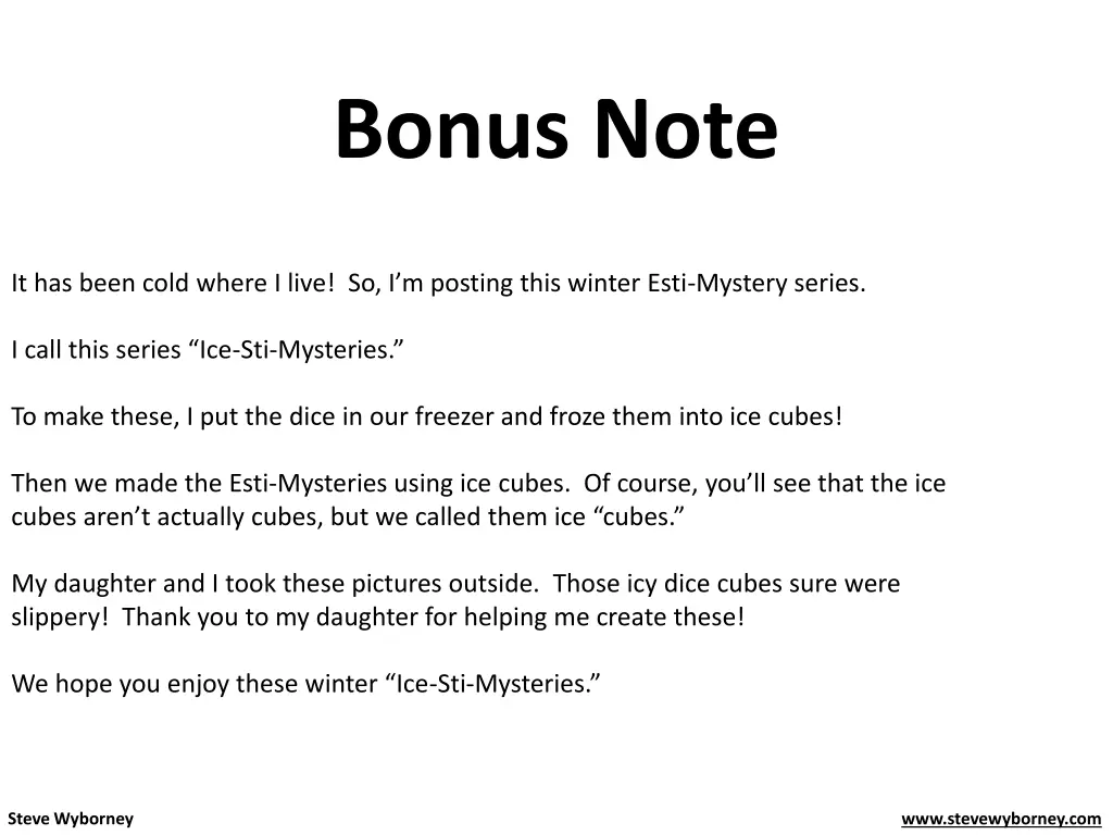 bonus note