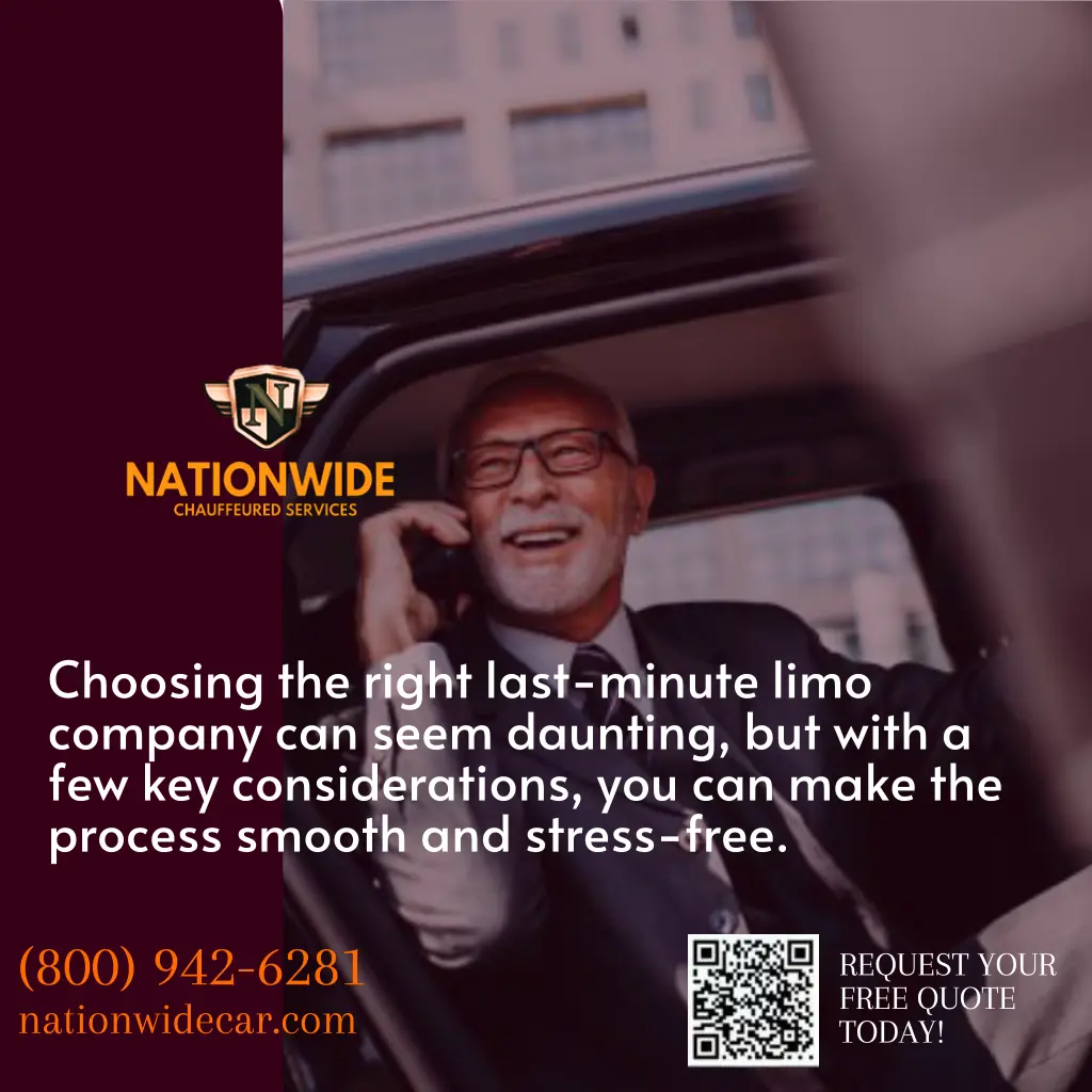 choosing the right last minute limo company