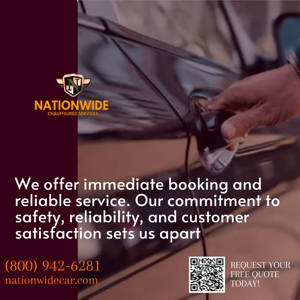 we offer immediate booking and reliable service