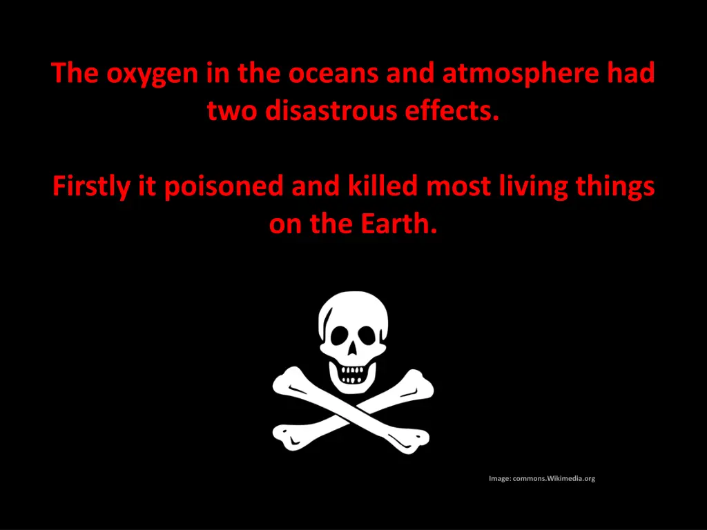 the oxygen in the oceans and atmosphere