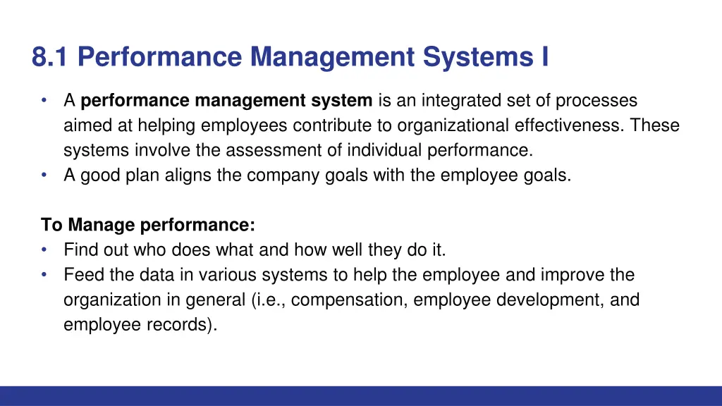 8 1 performance management systems i