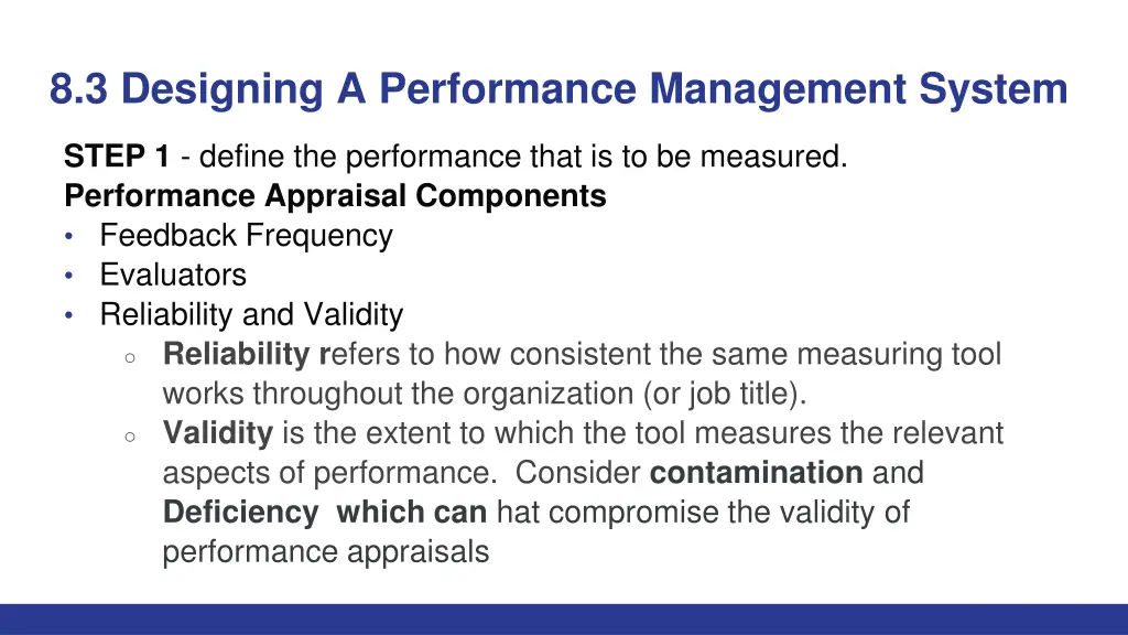 8 3 designing a performance management system