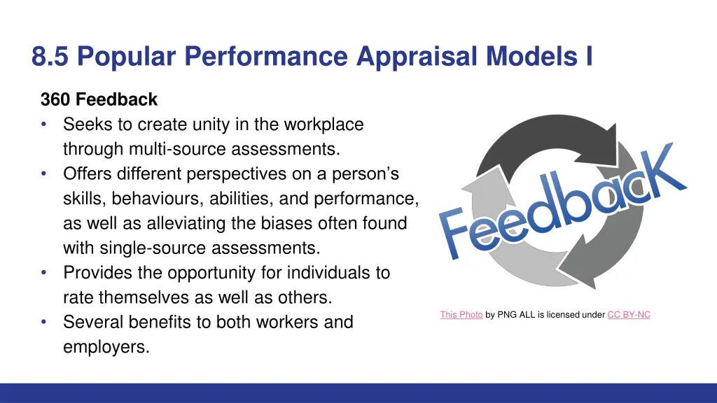 8 5 popular performance appraisal models i