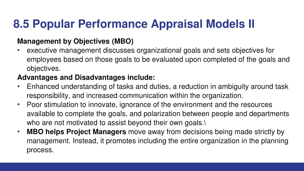 8 5 popular performance appraisal models ii