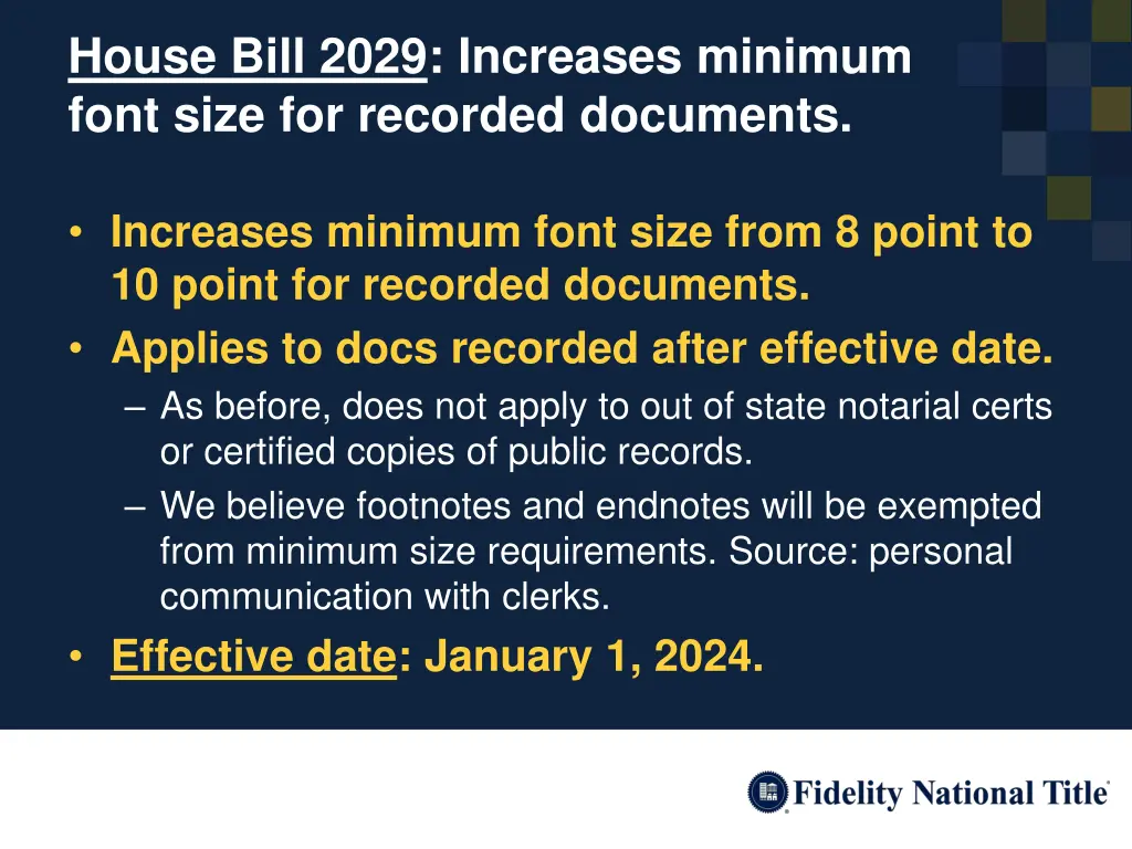 house bill 2029 increases minimum font size