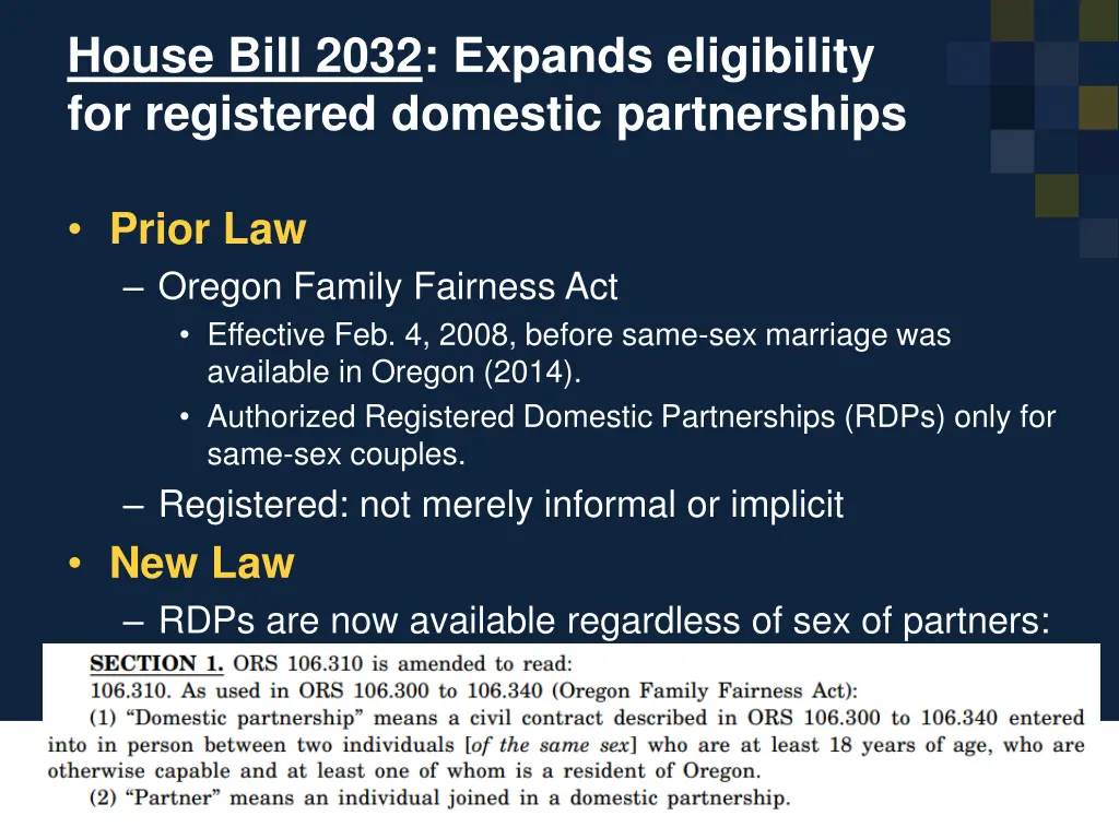 house bill 2032 expands eligibility