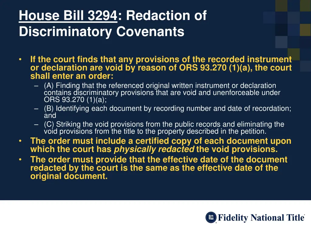 house bill 3294 redaction of discriminatory 5