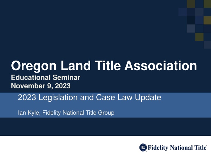 oregon land title association educational seminar