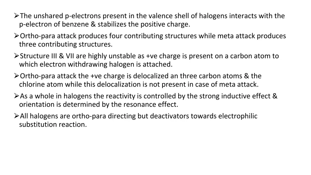 the unshared p electrons present in the valence