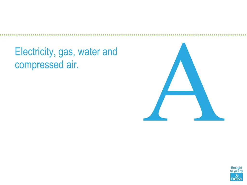 electricity gas water and compressed air