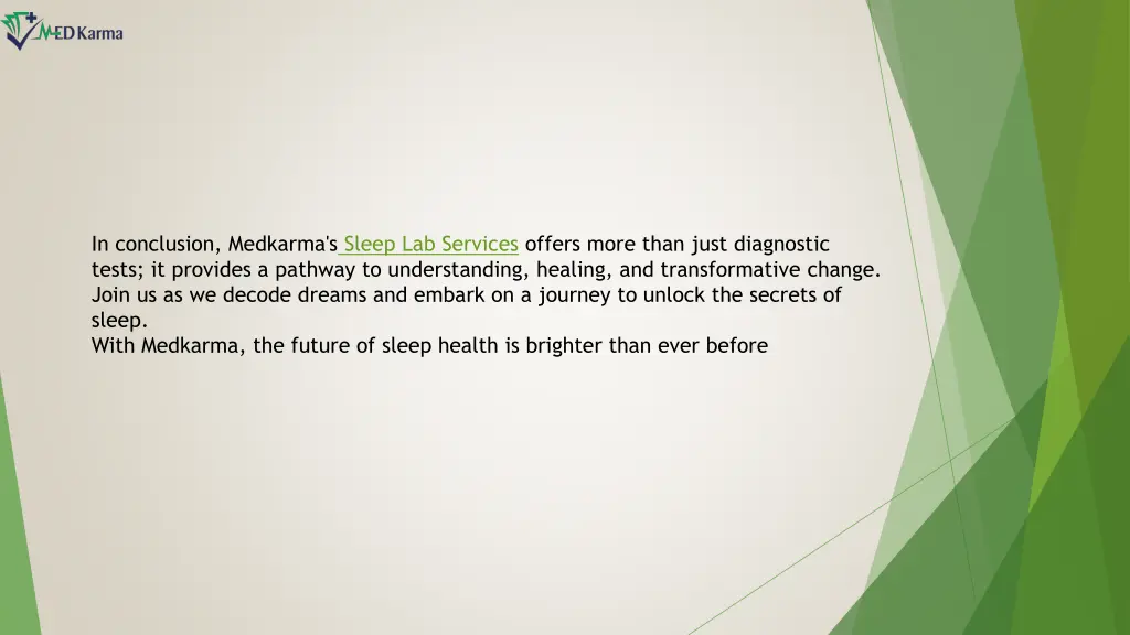 in conclusion medkarma s sleep lab services