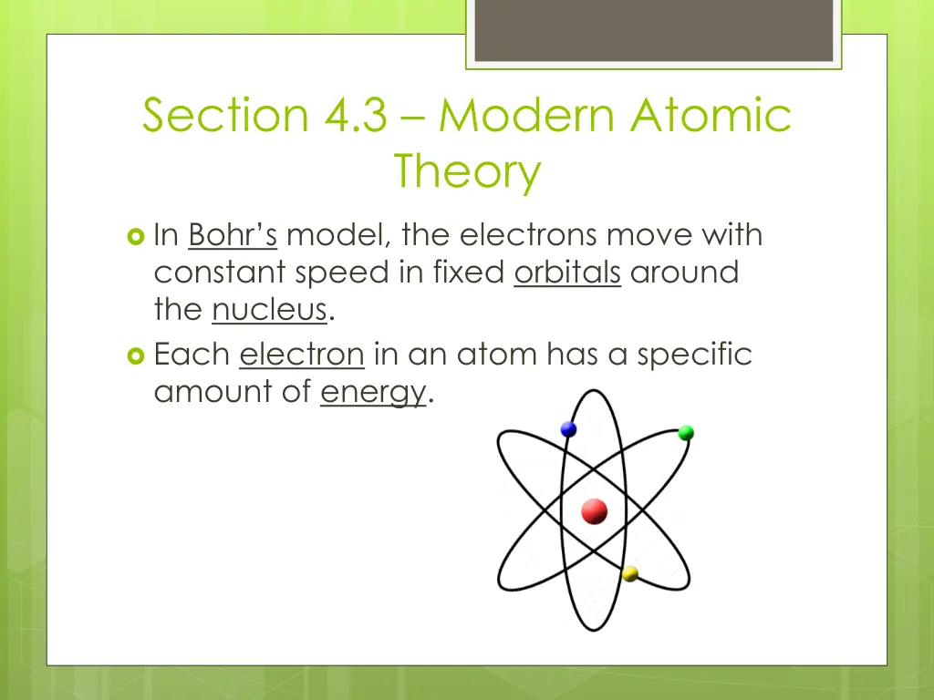 section 4 3 modern atomic theory