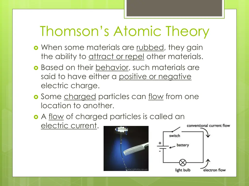 thomson s atomic theory