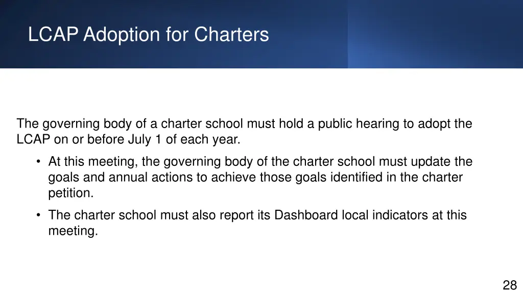 lcap adoption for charters