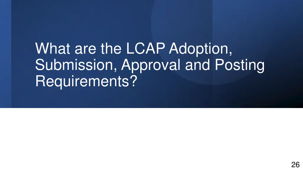 what are the lcap adoption submission approval