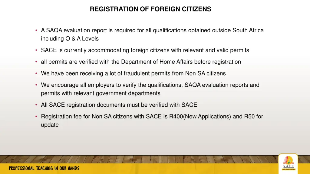 registration of foreign citizens