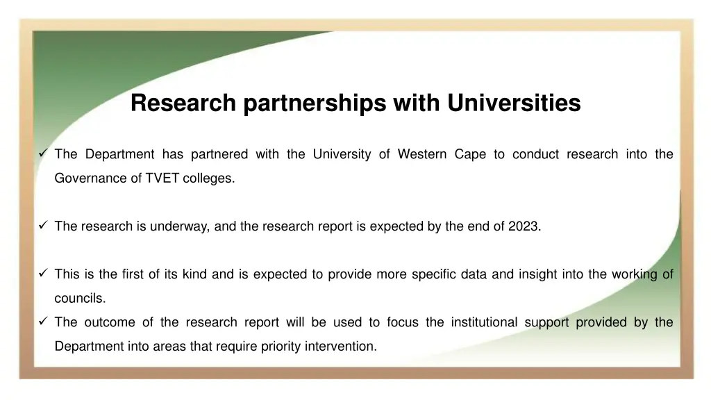 research partnerships with universities