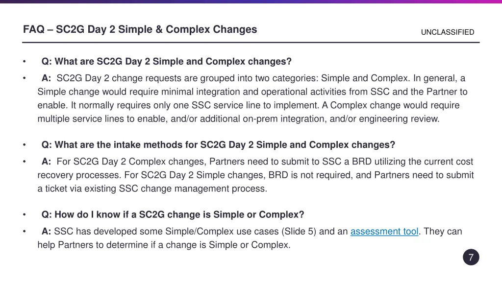 faq sc2g day 2 simple complex changes