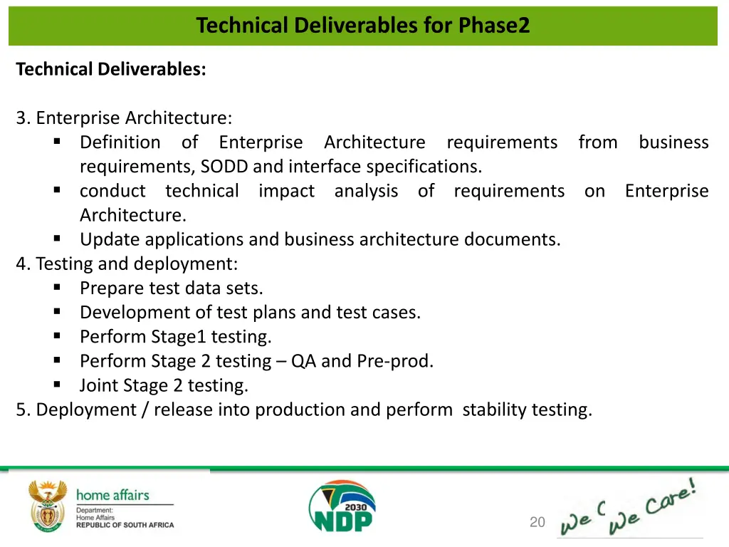 technical deliverables for phase2 1